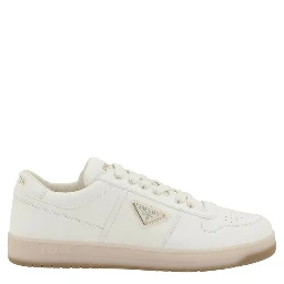 White Calf Leather Bos Taurus Low Top Sneakers