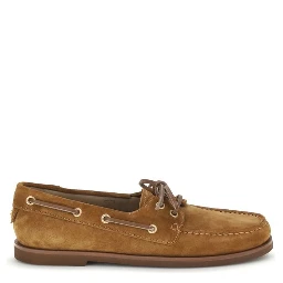 Brown Calf Leather Bos Taurus Slip-On Loafers