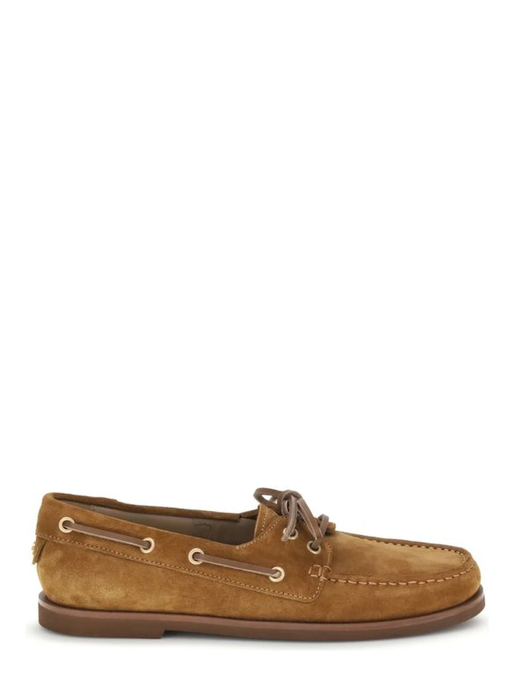 Brown Calf Leather Bos Taurus Slip-On Loafers