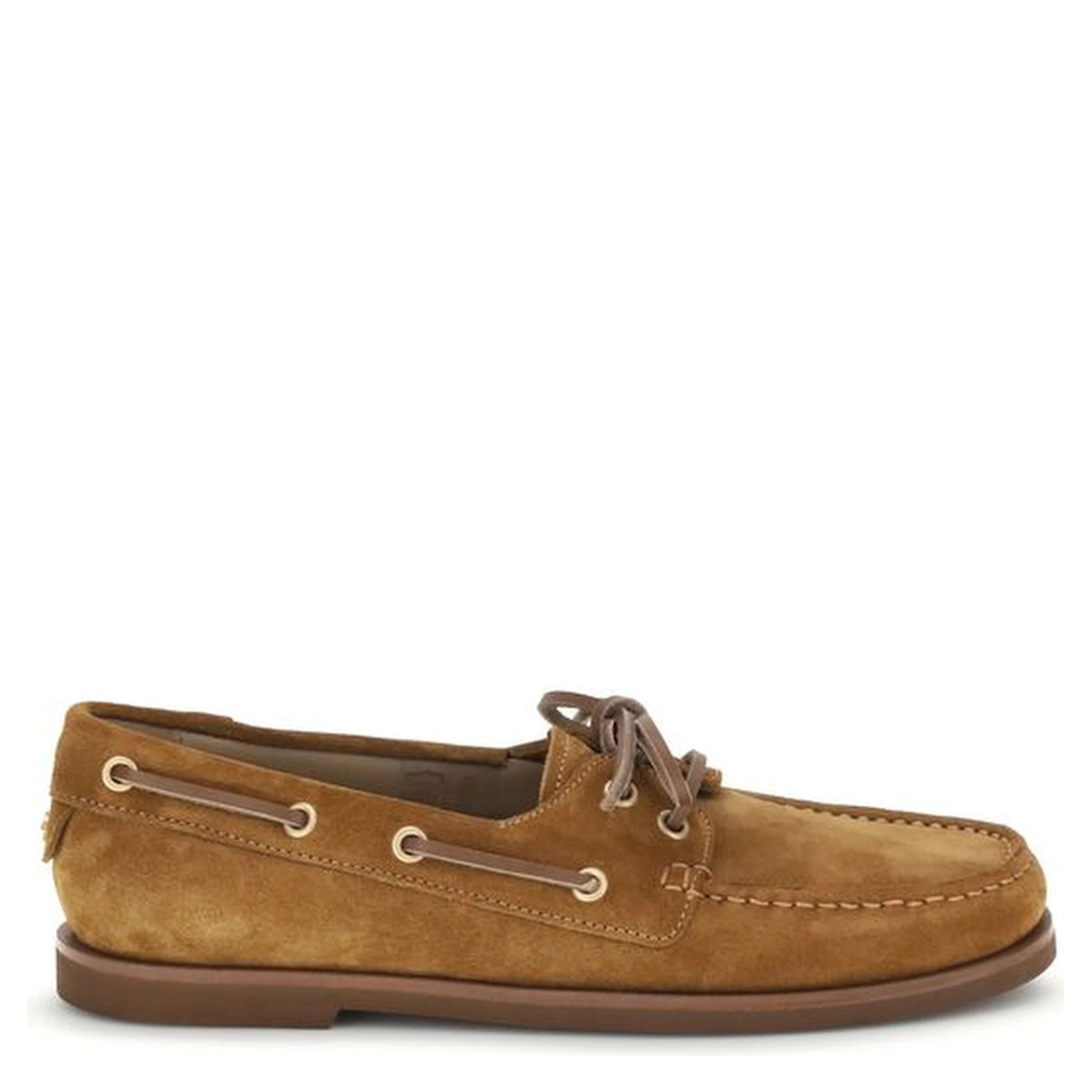 Brown Calf Leather Bos Taurus Slip-On Loafers