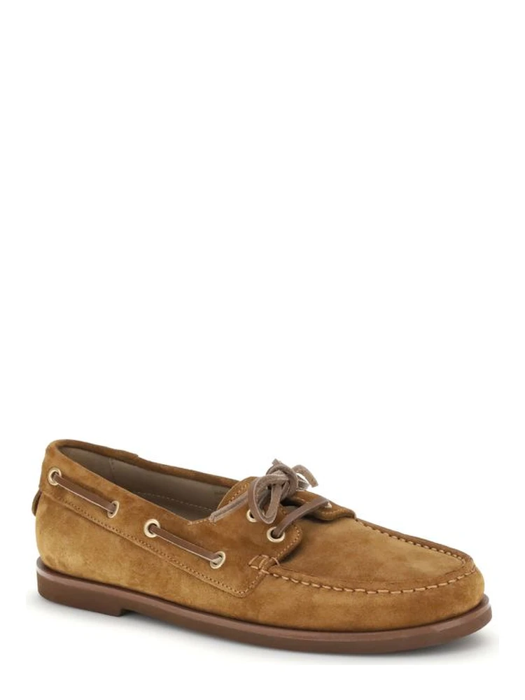 Brown Calf Leather Bos Taurus Slip-On Loafers alternative