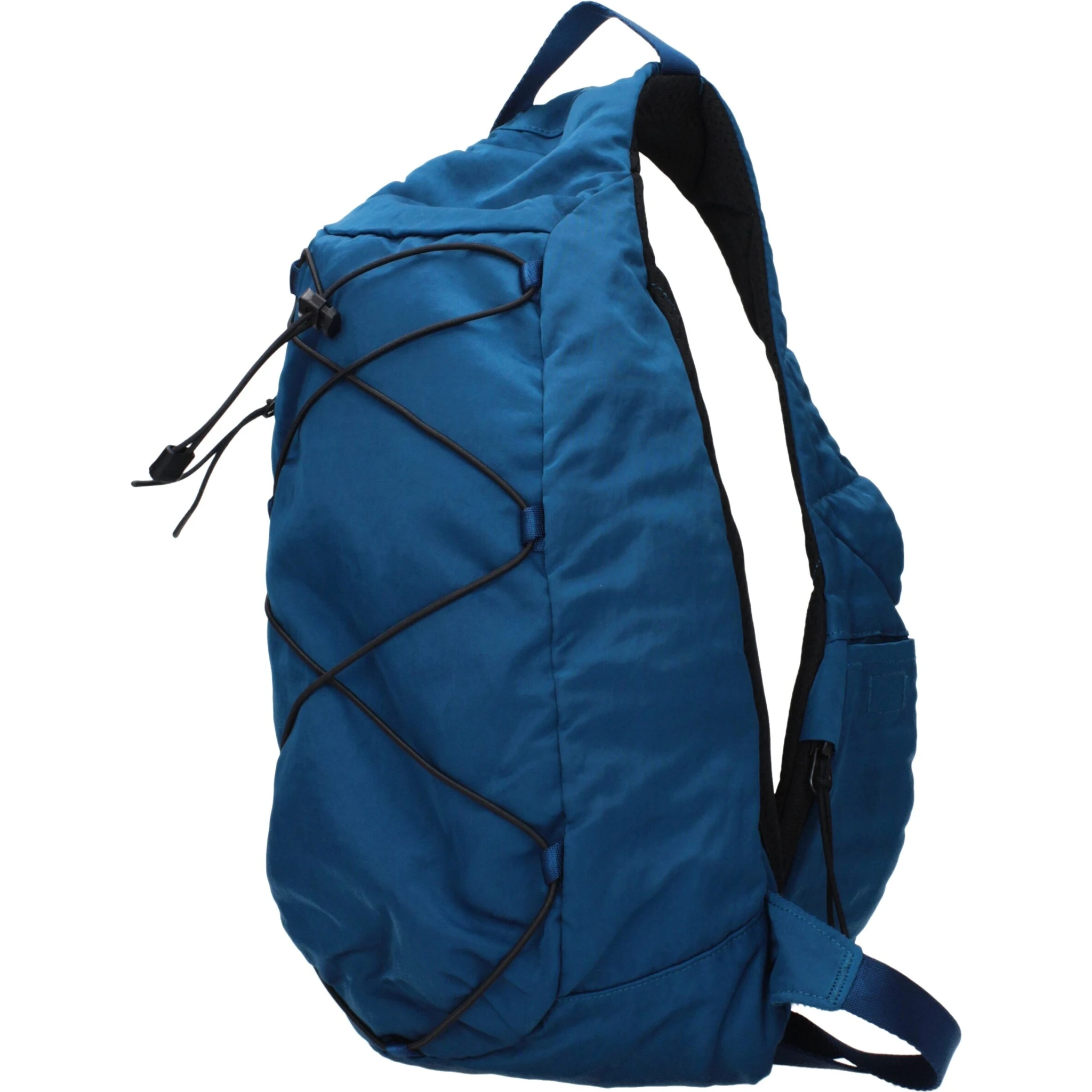 Blue Fabric Crossbody Bag