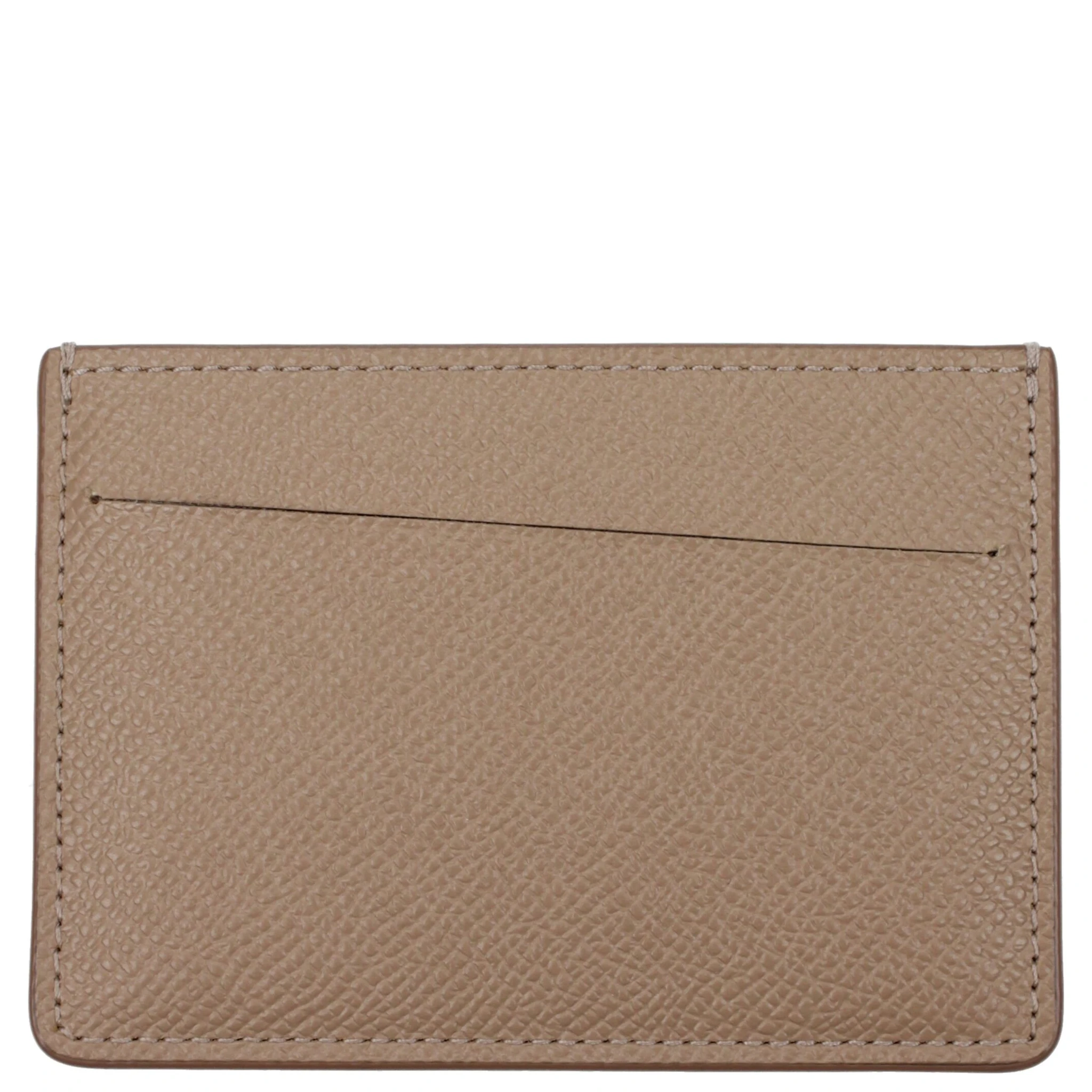 Beige Leather Cardholder