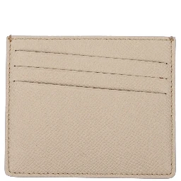Beige Leather Cardholder
