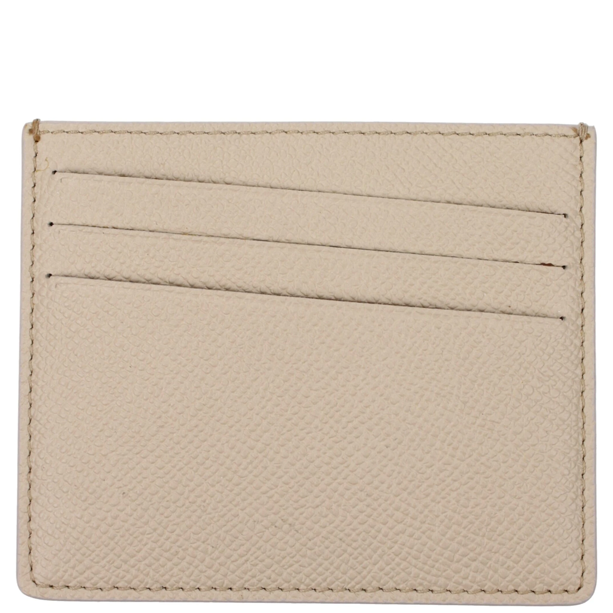 Beige Leather Cardholder