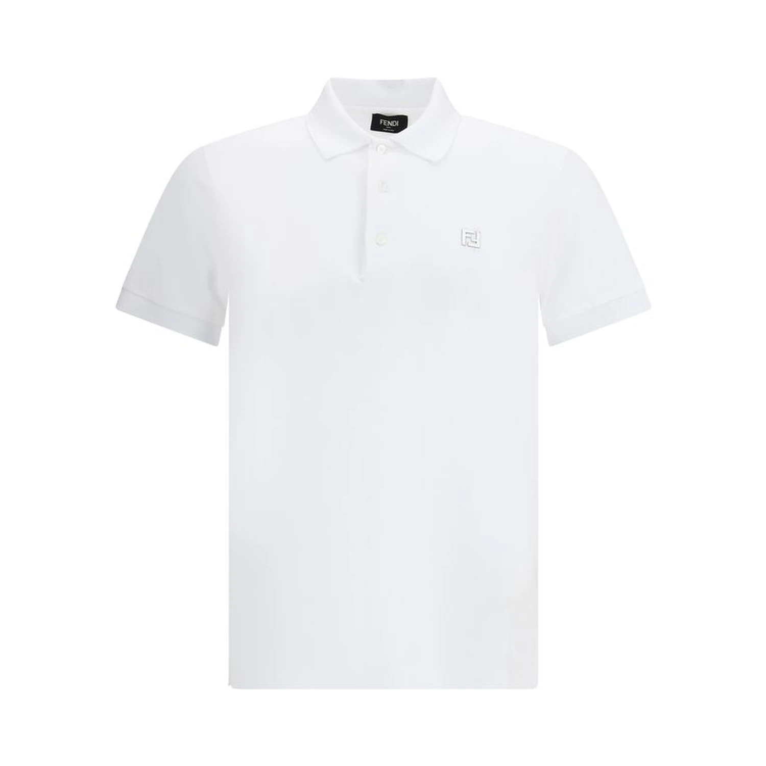 White Cotton Polo Shirt