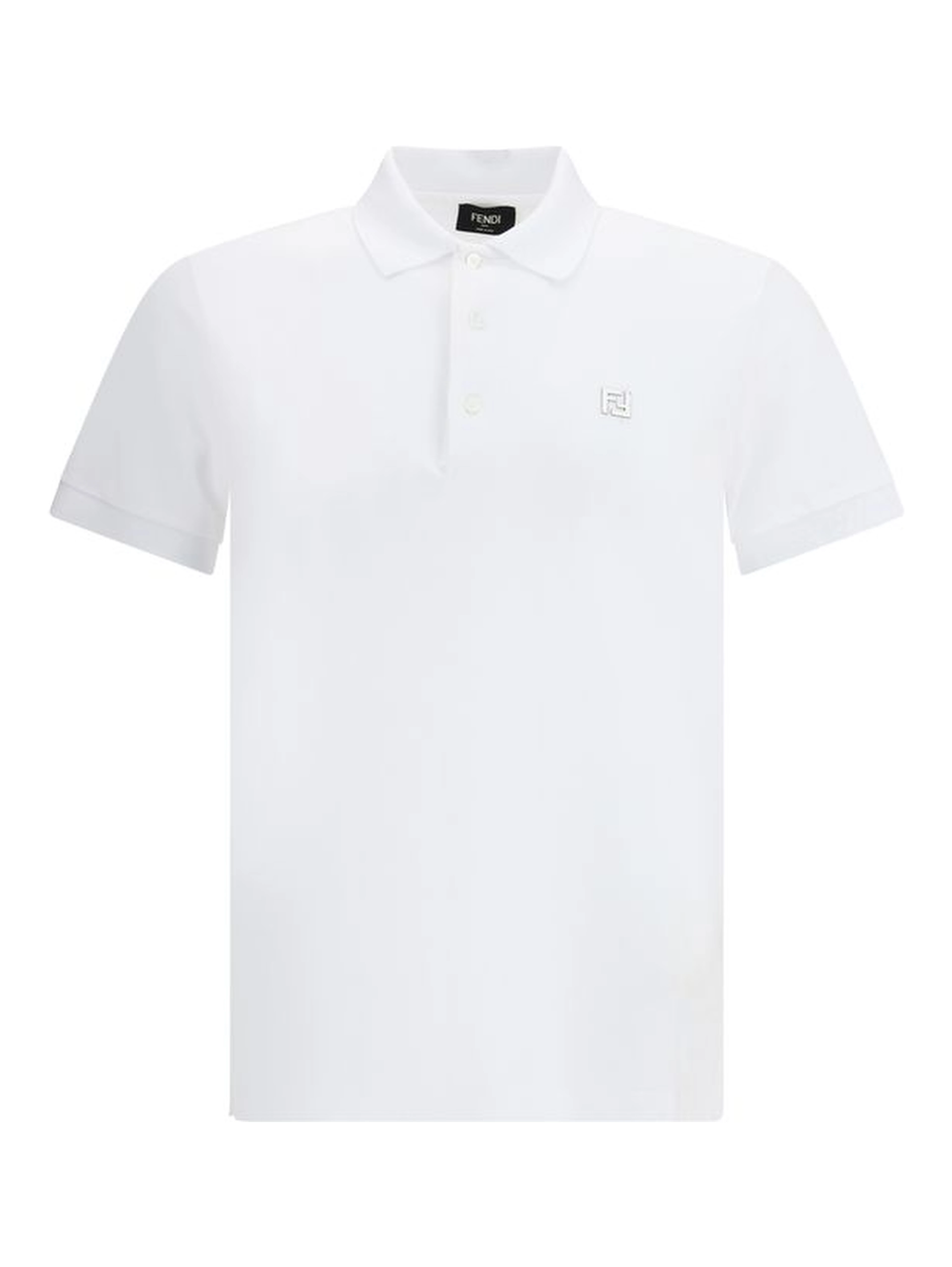 White Cotton Polo Shirt