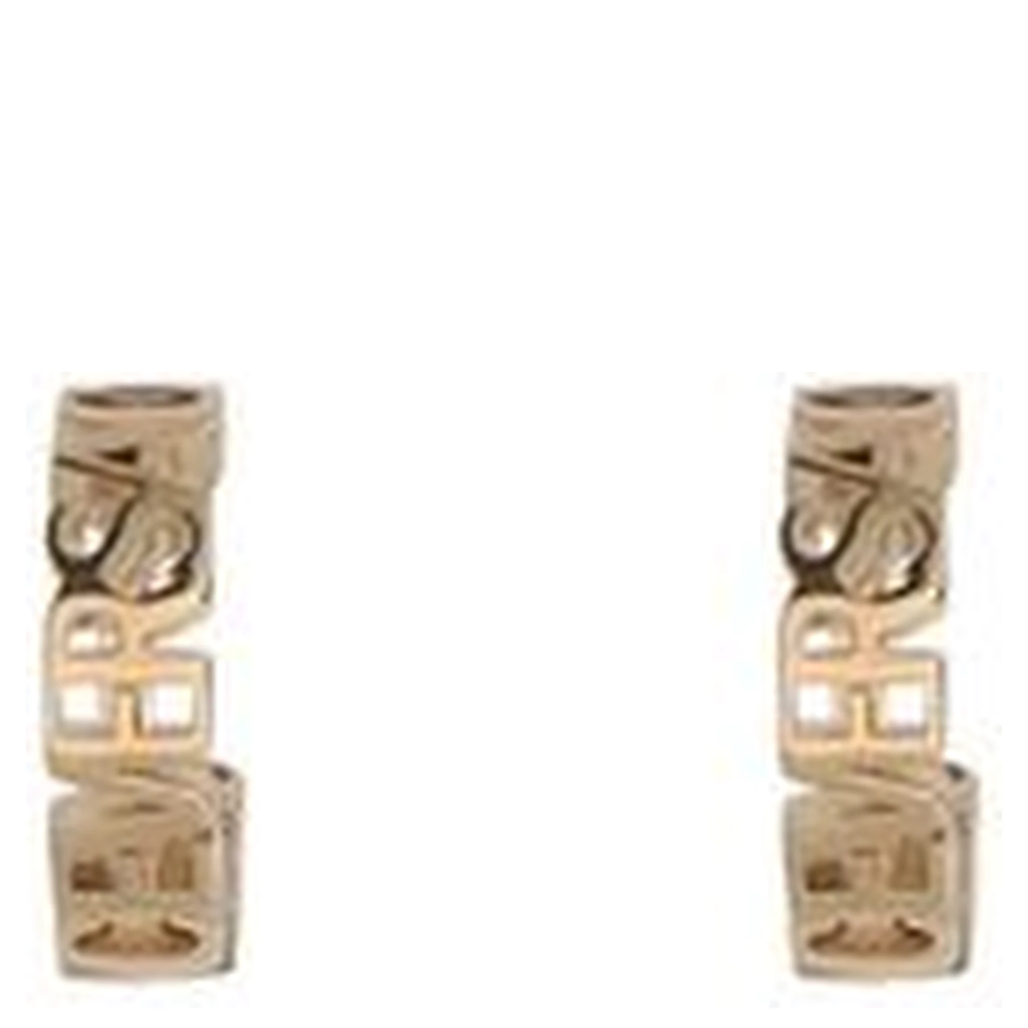 Gold Brass Earrings