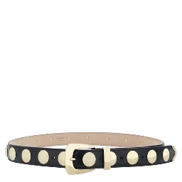 Black Calf Leather Bos Taurus Belt