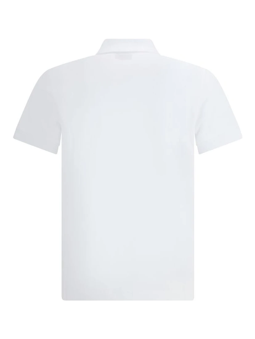 White Cotton Polo Shirt