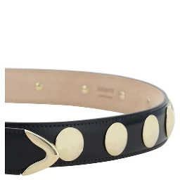 Black Calf Leather Bos Taurus Belt