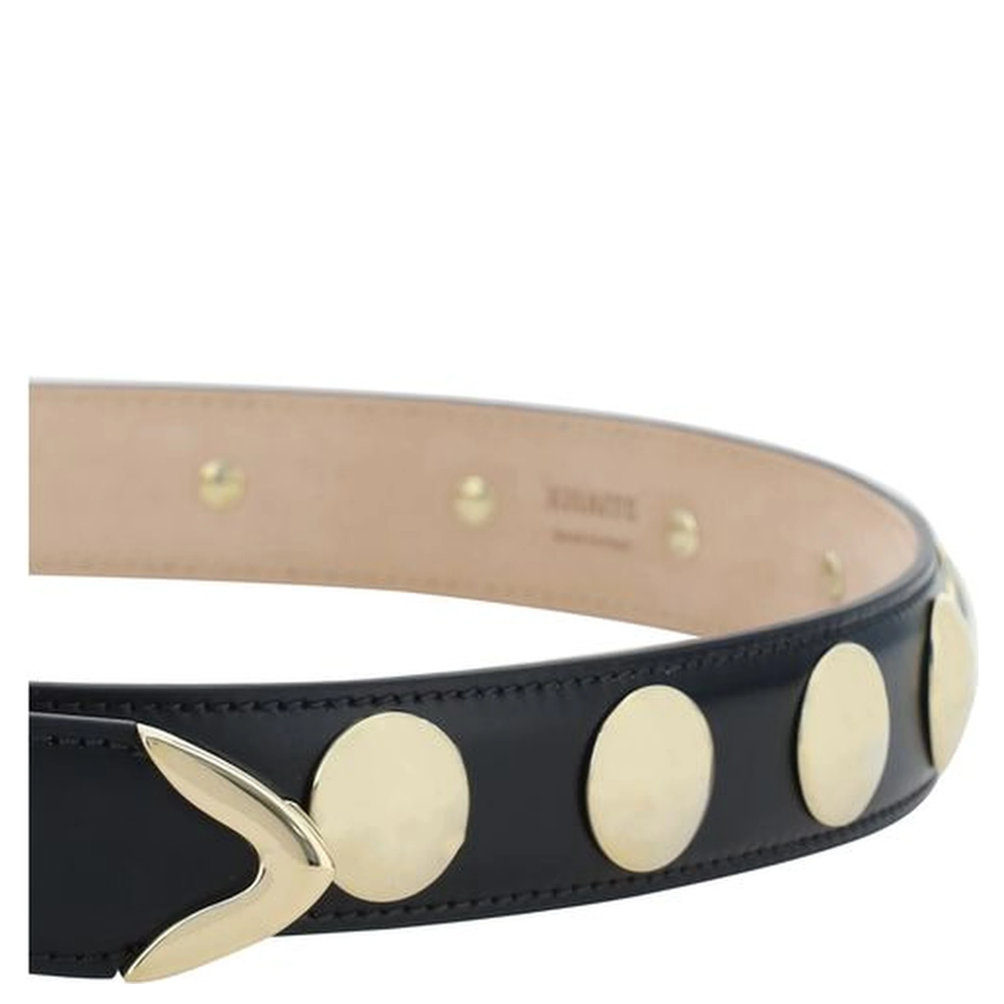 Black Calf Leather Bos Taurus Belt