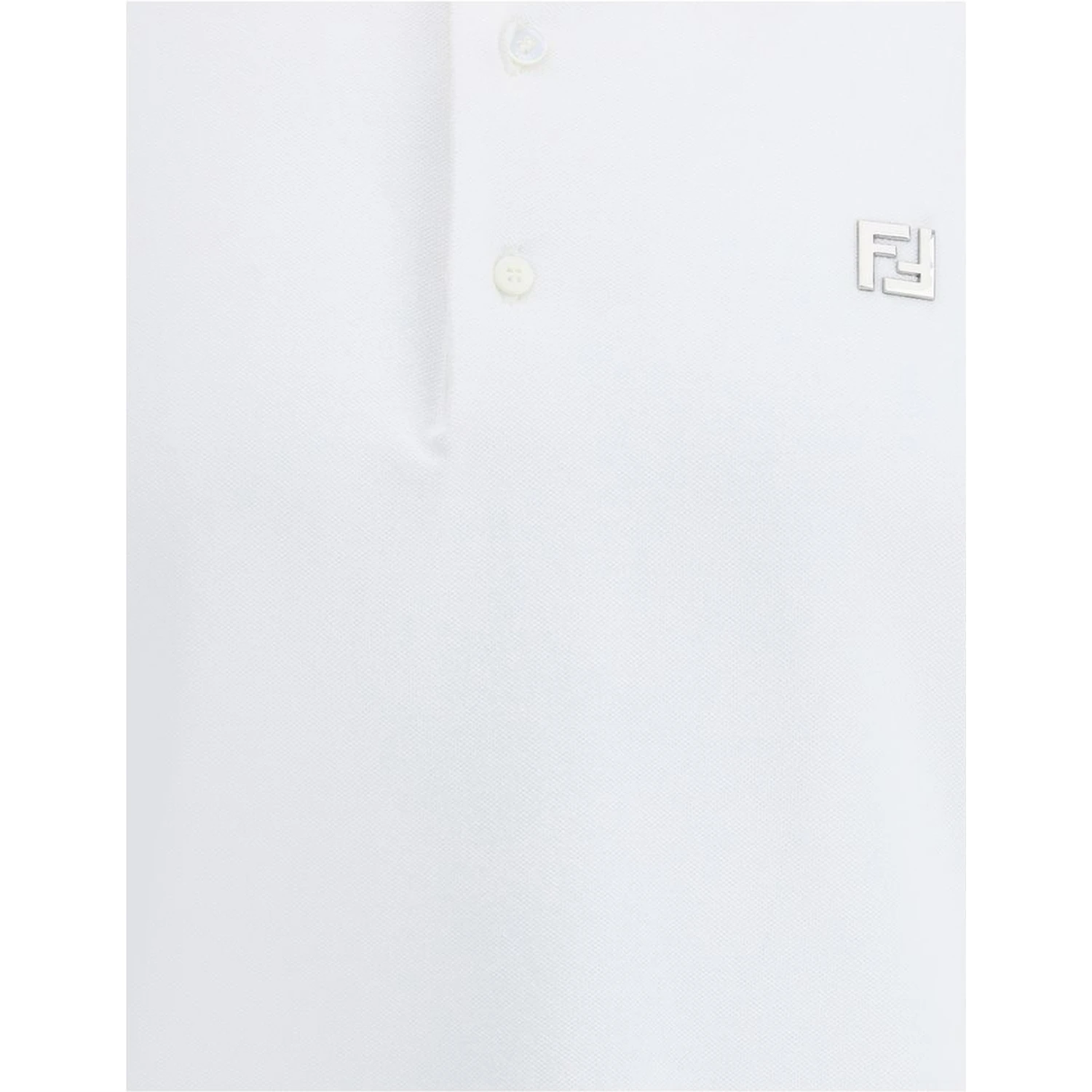 White Cotton Polo Shirt