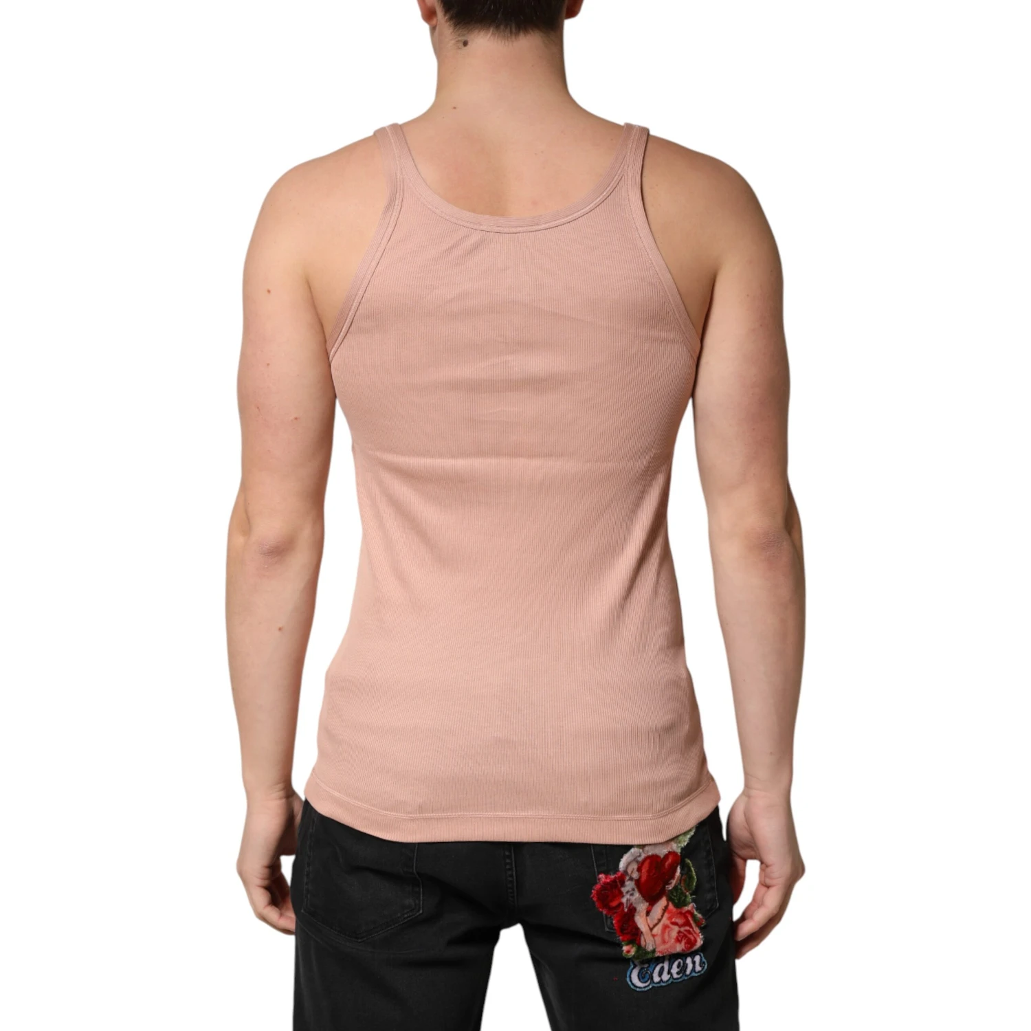 Pink Sleeveless Round Neck Tank Top T-shirt