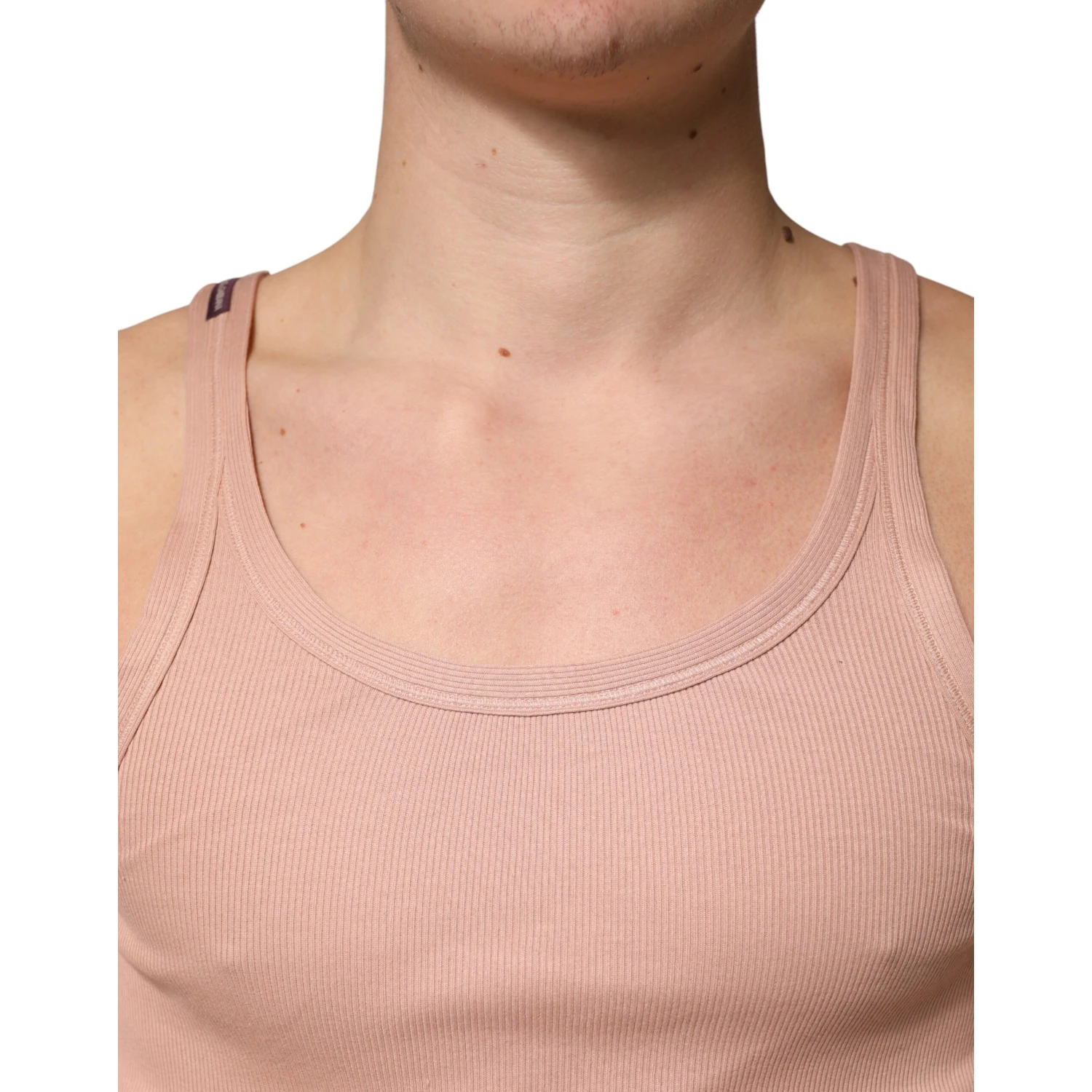 Pink Sleeveless Round Neck Tank Top T-shirt