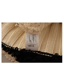Beige Black Short Sleeve Button Cardigan Sweater