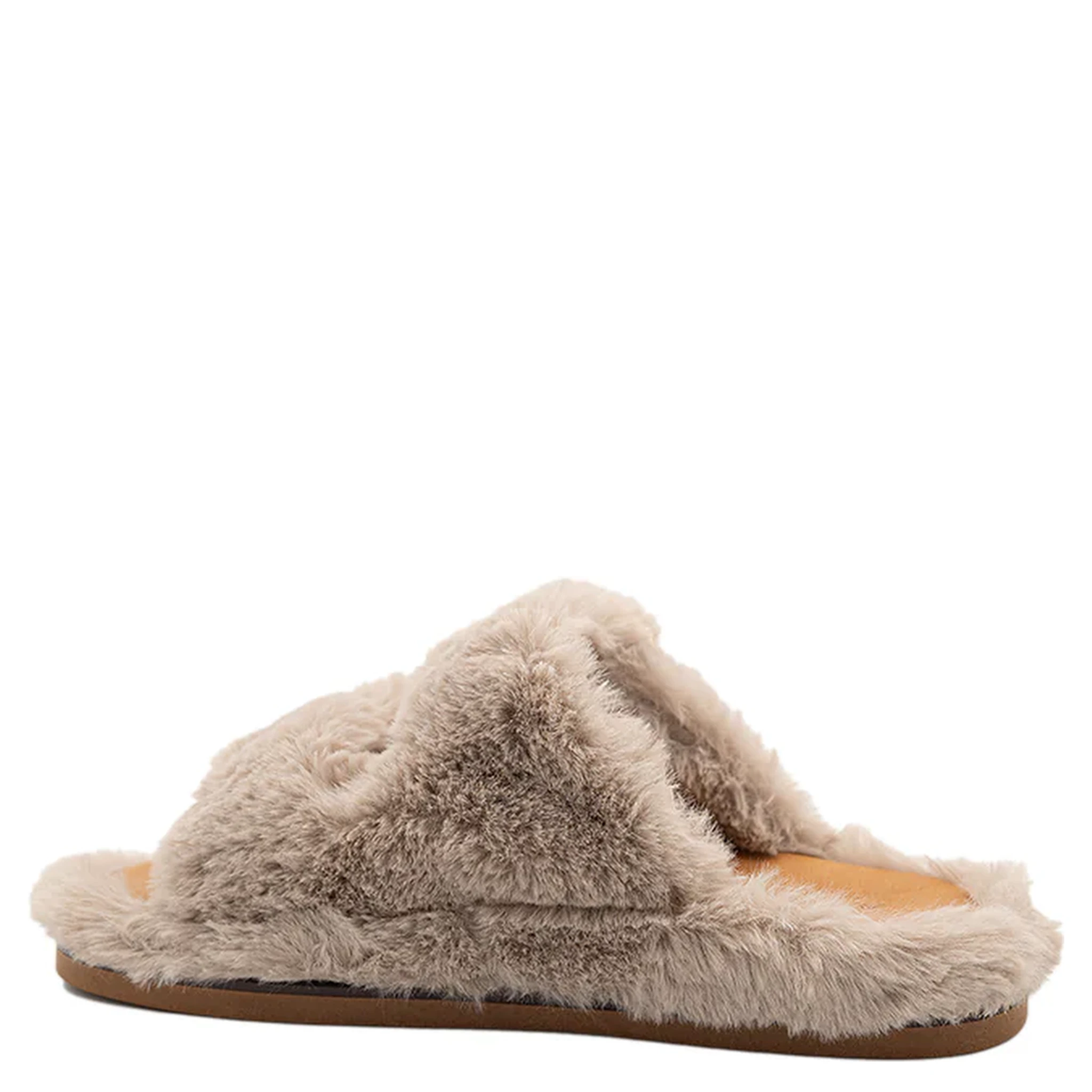 "Greta" eco fur slippers