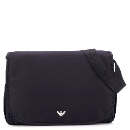 Blue Crossbody Mummy Bag in Nylon Baby