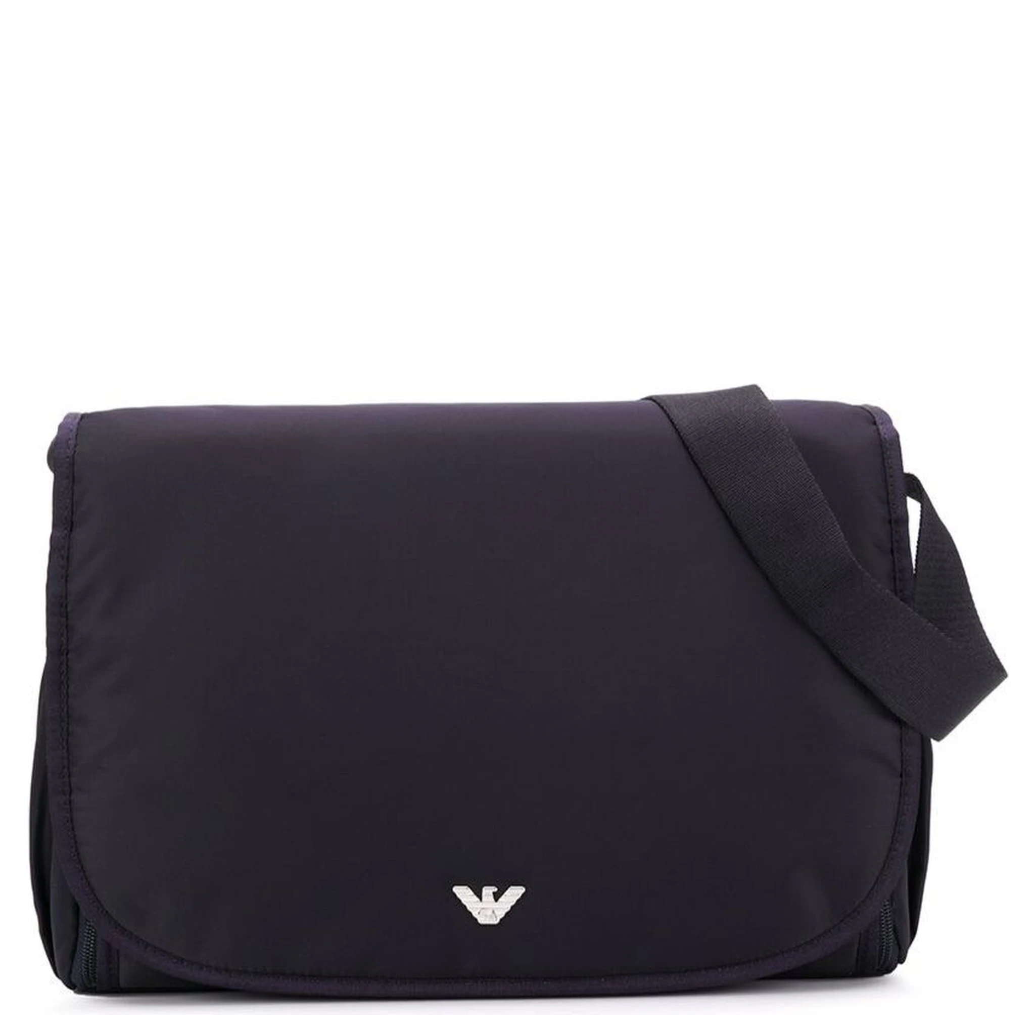 Blue Crossbody Mummy Bag in Nylon Baby