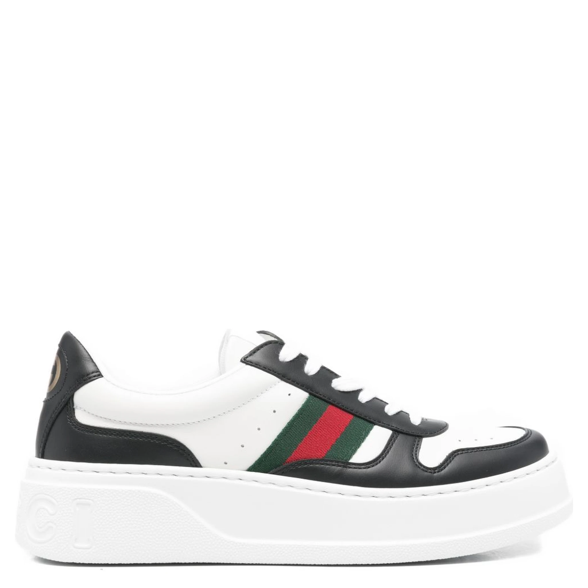 Chunky B leather sneakers