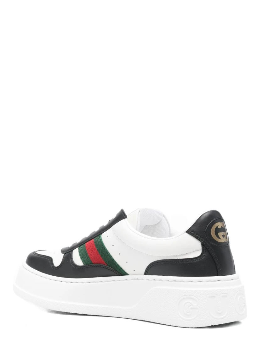 Chunky B leather sneakers