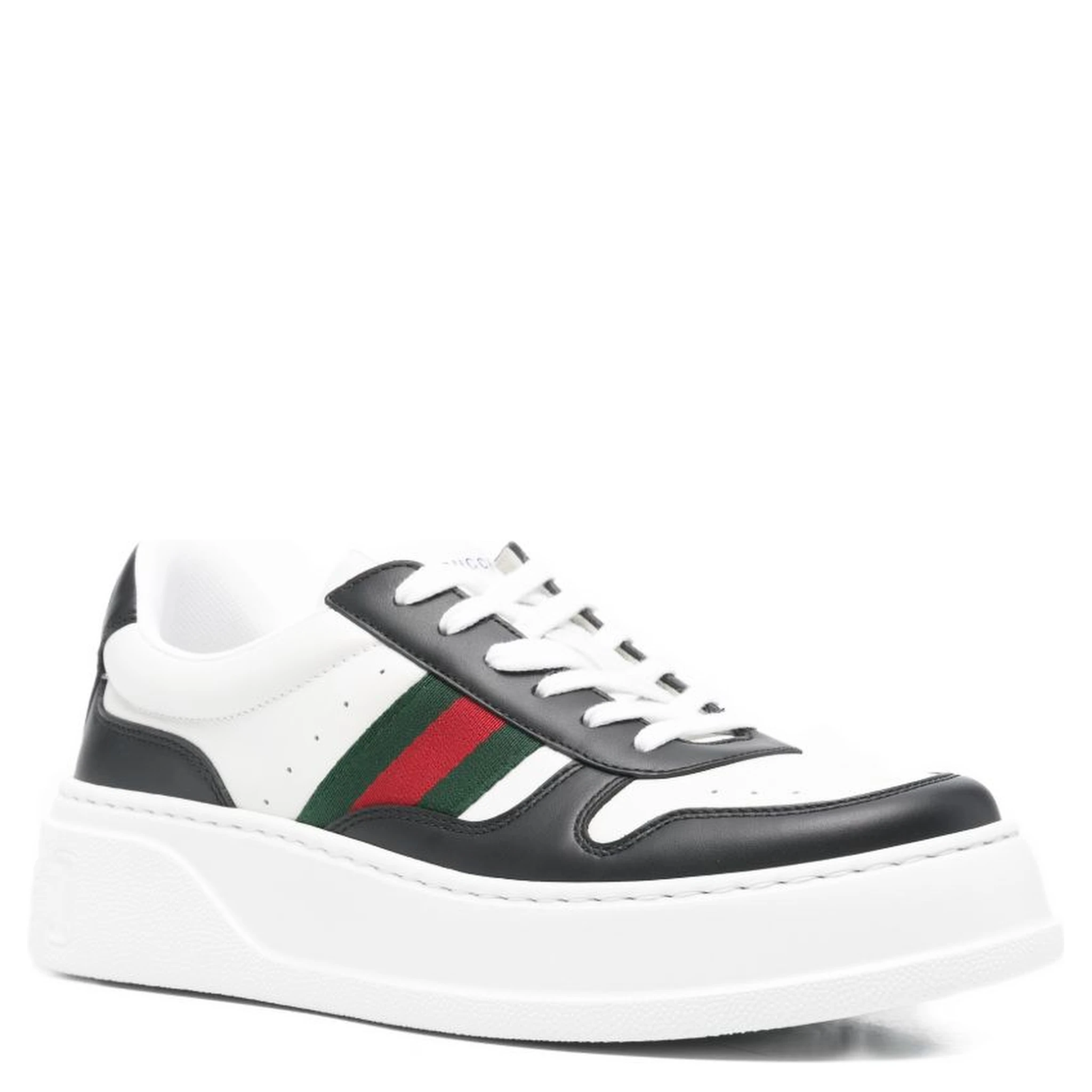 Chunky B leather sneakers