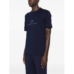 Brunello Cucinelli T-shirts and Polos Blue