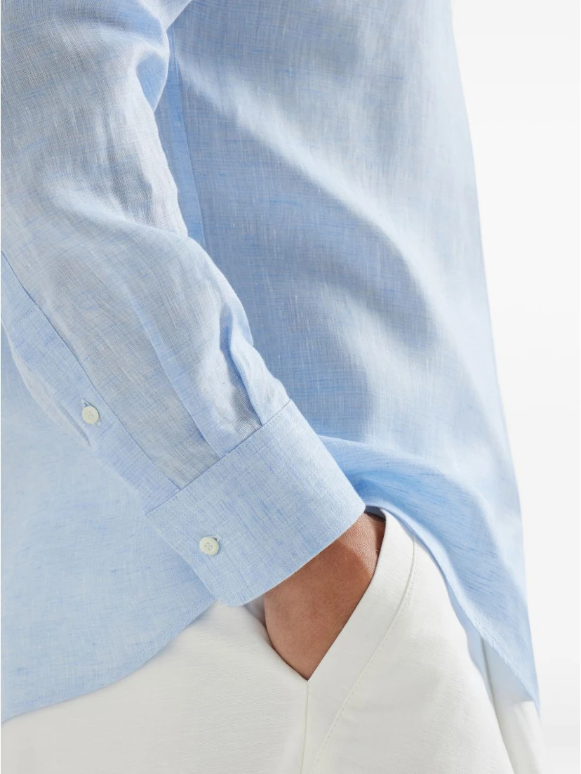 Brunello Cucinelli Shirts Clear Blue