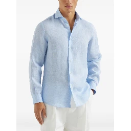 Brunello Cucinelli Shirts Clear Blue