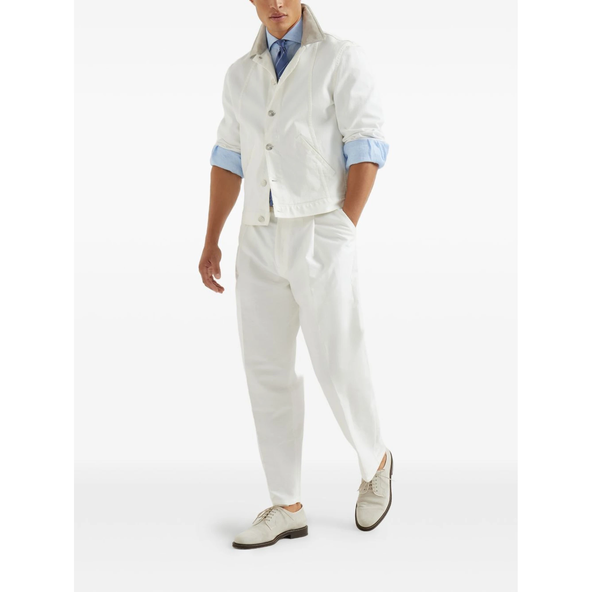 Brunello Cucinelli Shirts Clear Blue