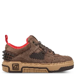 leopard-print studded sneakers