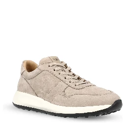 Suede logo-detail sneakers