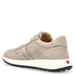 Suede logo-detail sneakers