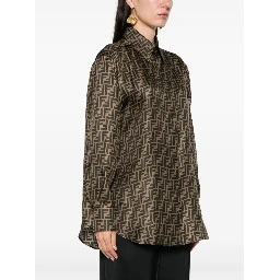 Fendi Shirts Brown
