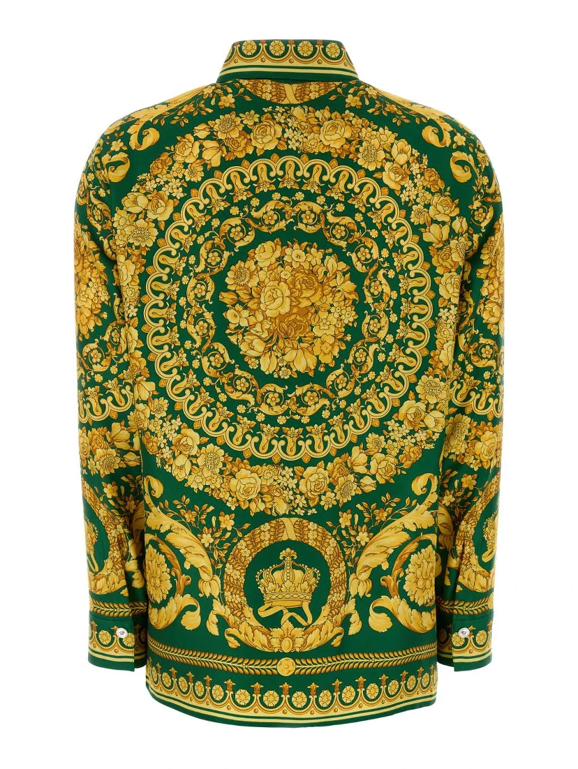 FORMAL SHIRT TWILL SILK FABRIC WITH BAROQUE HERITA