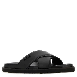SANDALS SOFT CALF LEATHER+ VERSACE MICROINJECTION