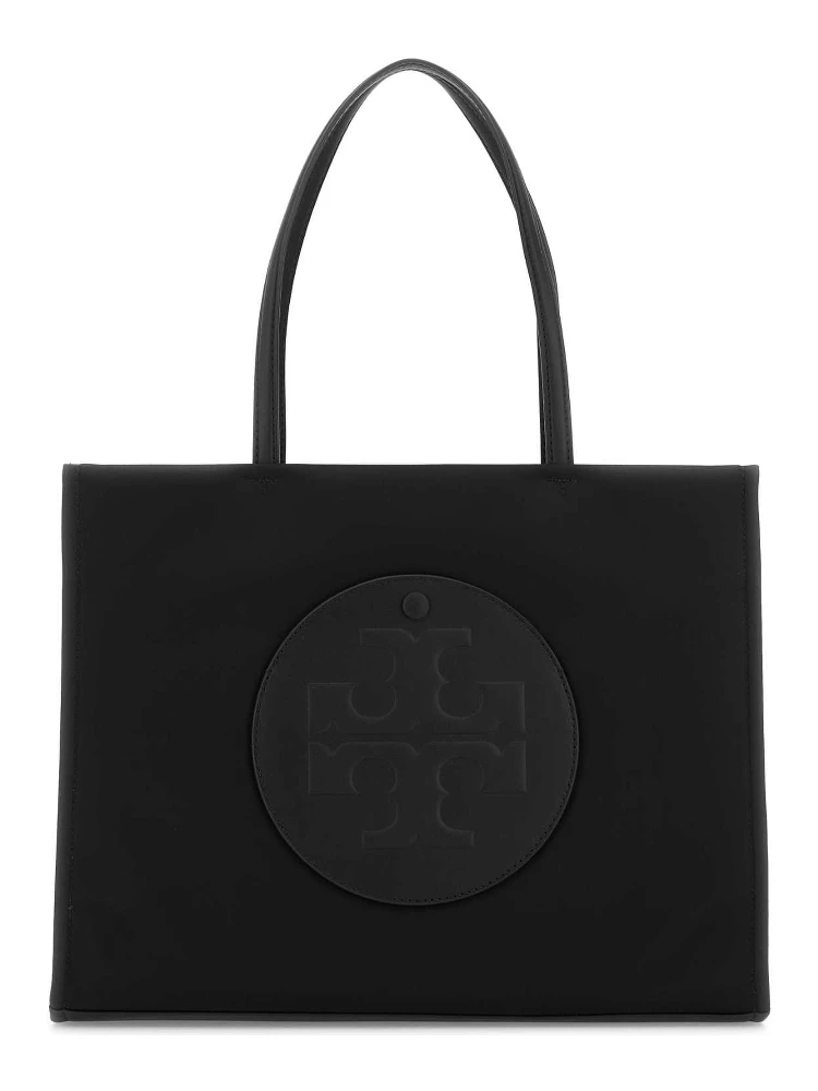 Black fabric small Ella shopping bag