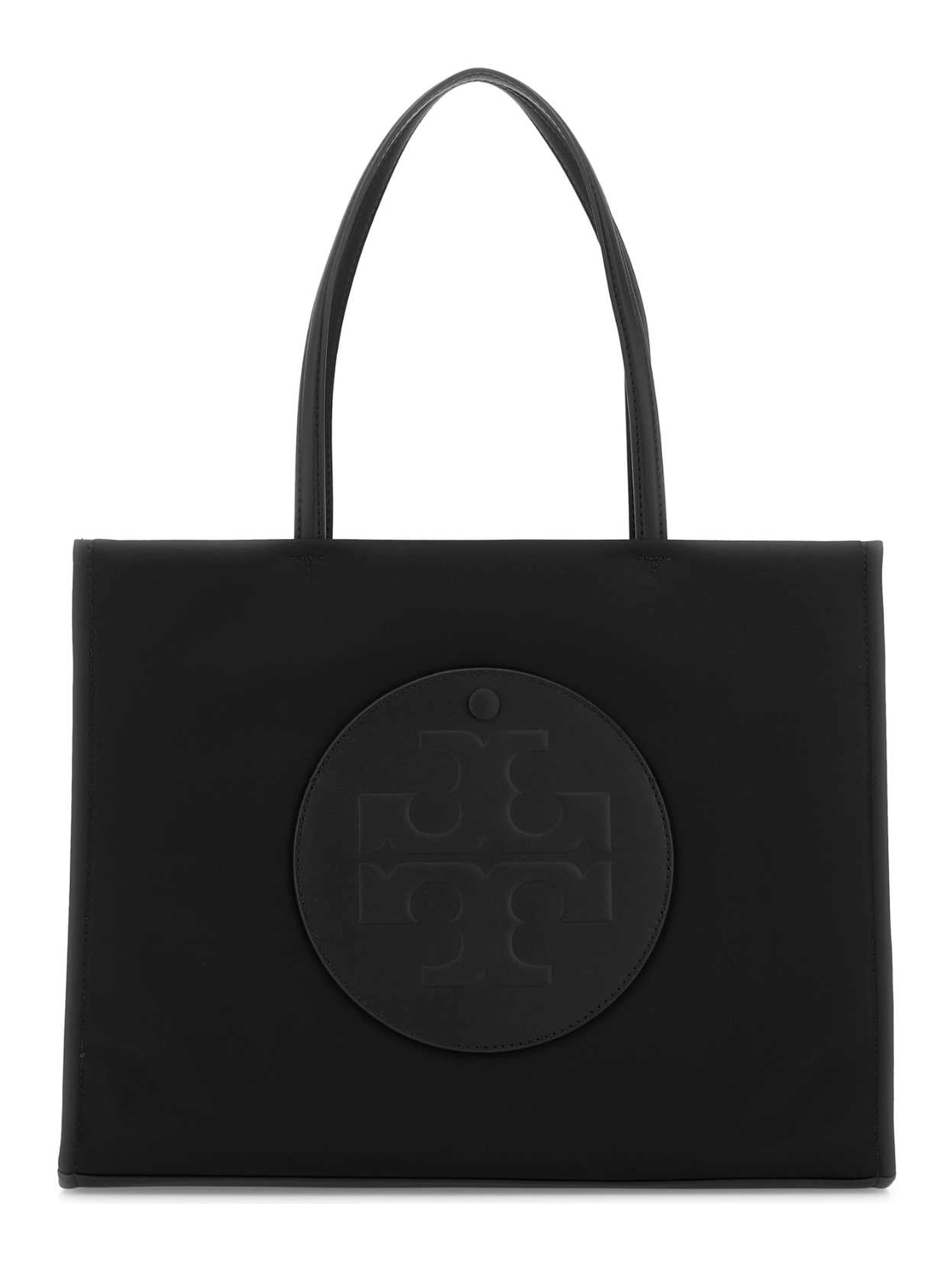 Black fabric small Ella shopping bag