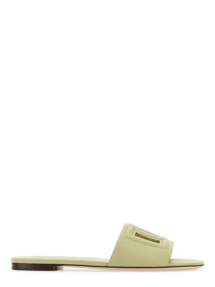 DG-logo leather sandals