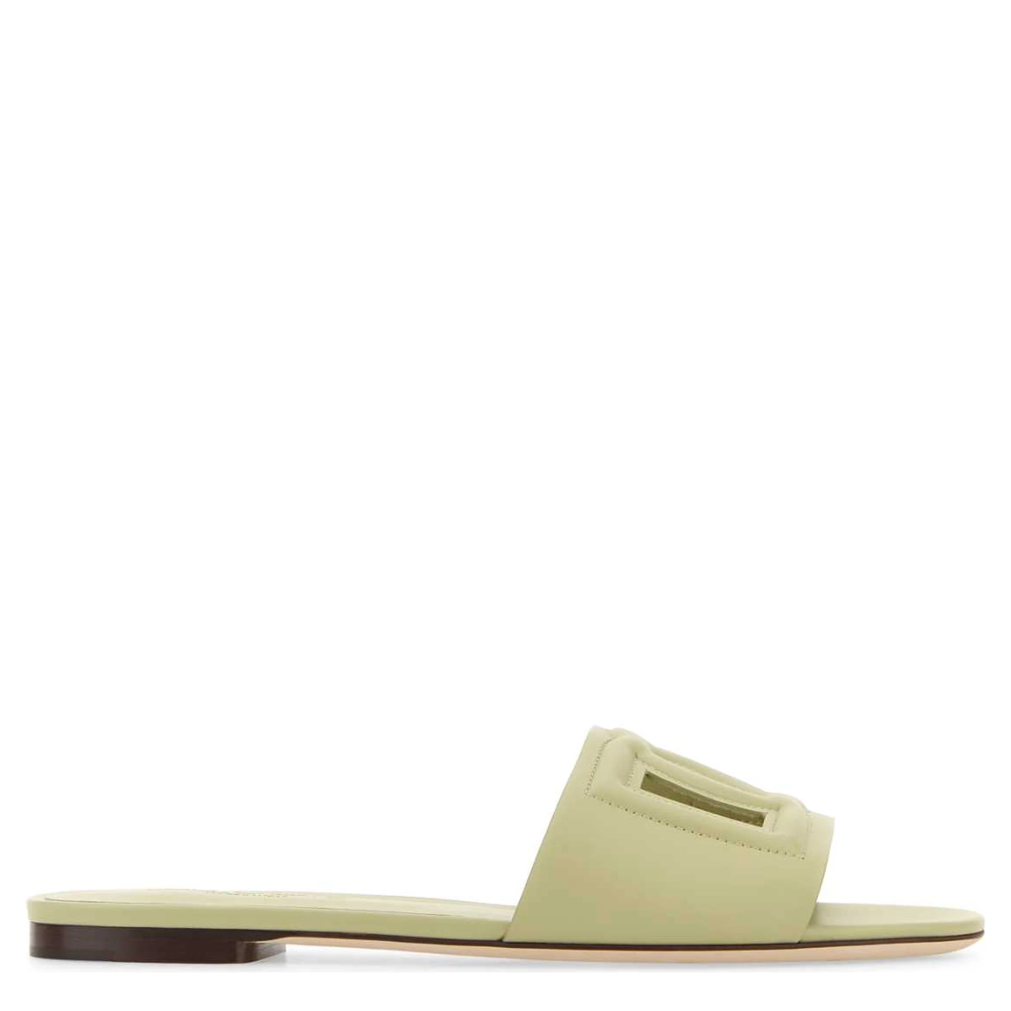 DG-logo leather sandals