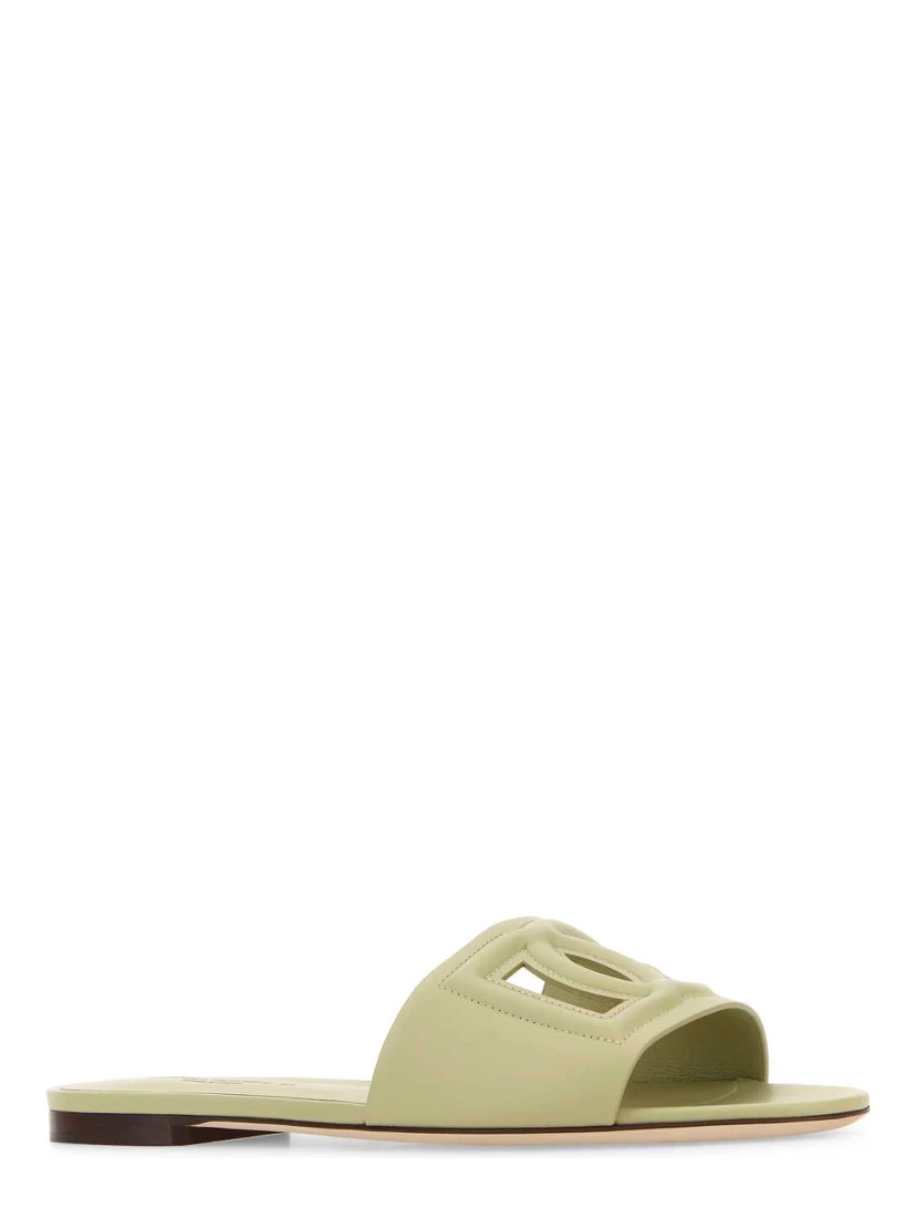 DG-logo leather sandals