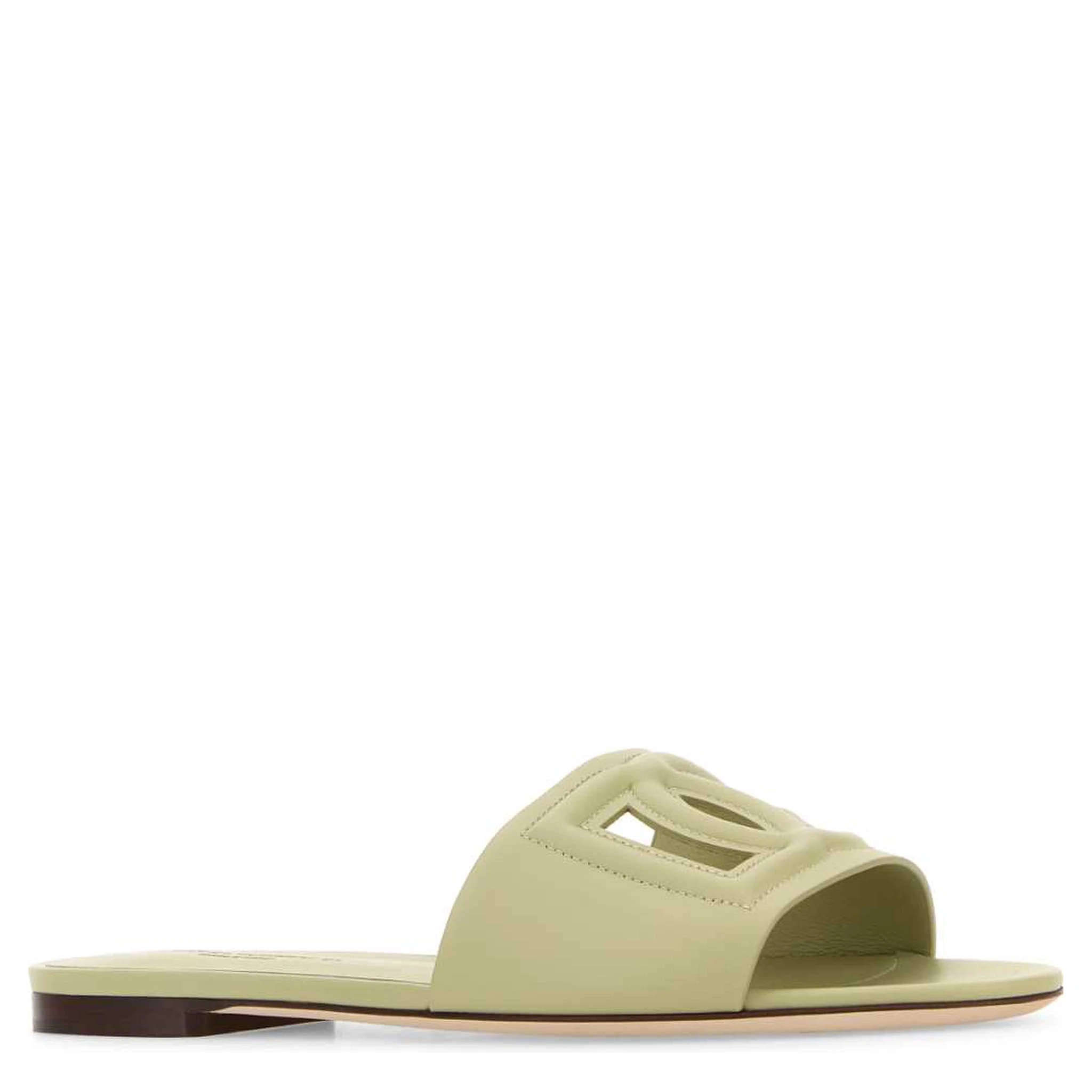 DG-logo leather sandals