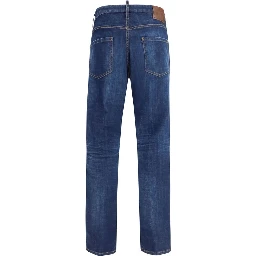 Blue Cotton Slim Fit Jeans