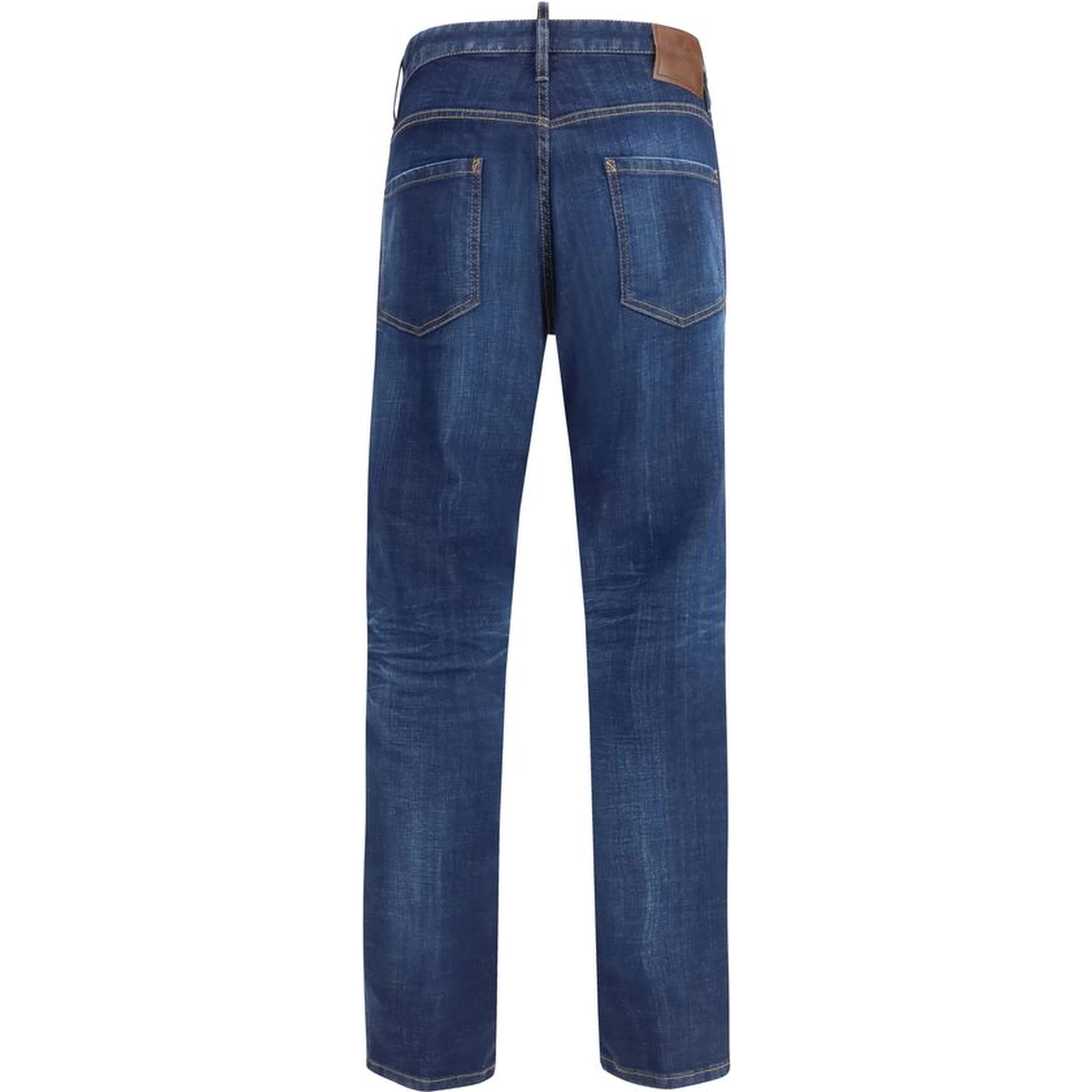 Blue Cotton Slim Fit Jeans