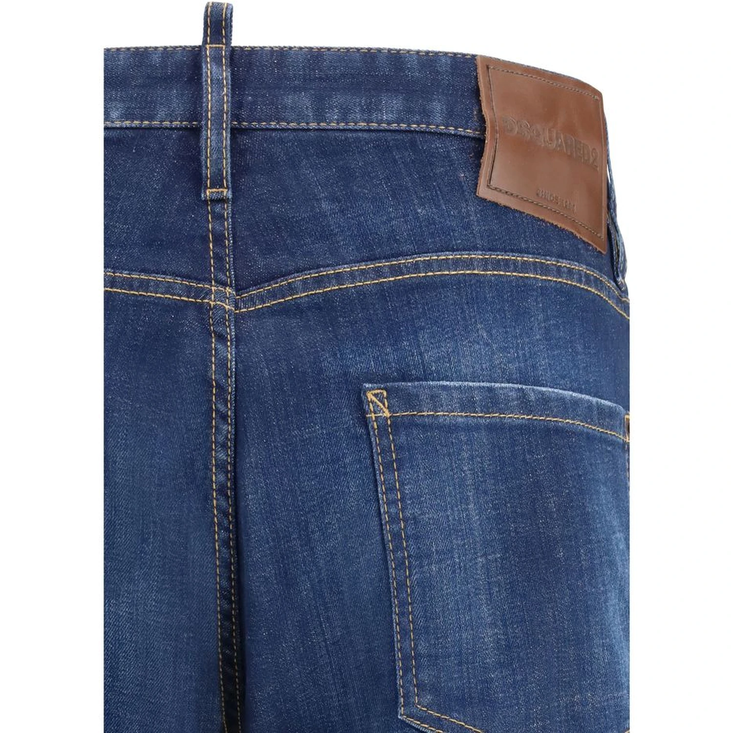Blue Cotton Slim Fit Jeans