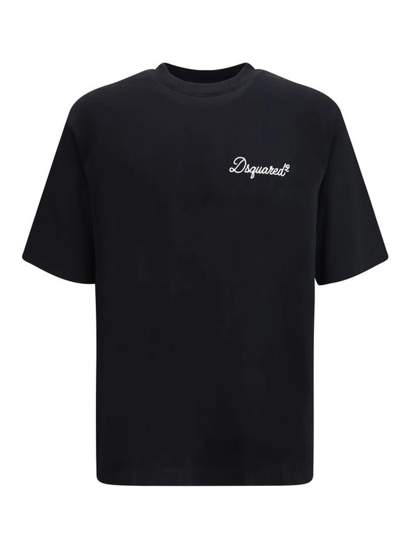 Black Cotton T-Shirt