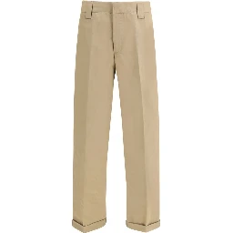 Bicolor Cotton Chino Pants