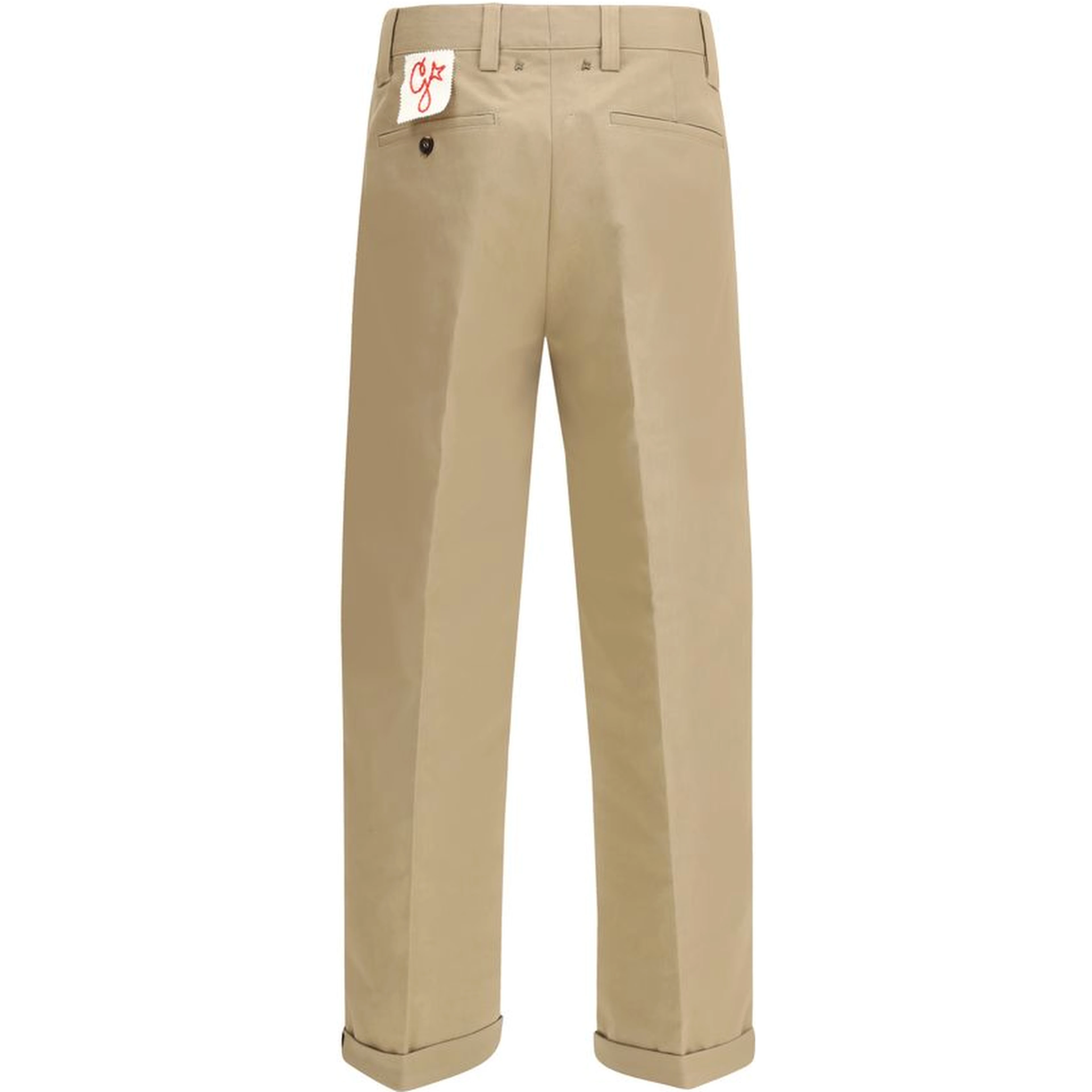 Bicolor Cotton Chino Pants