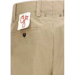 Bicolor Cotton Chino Pants