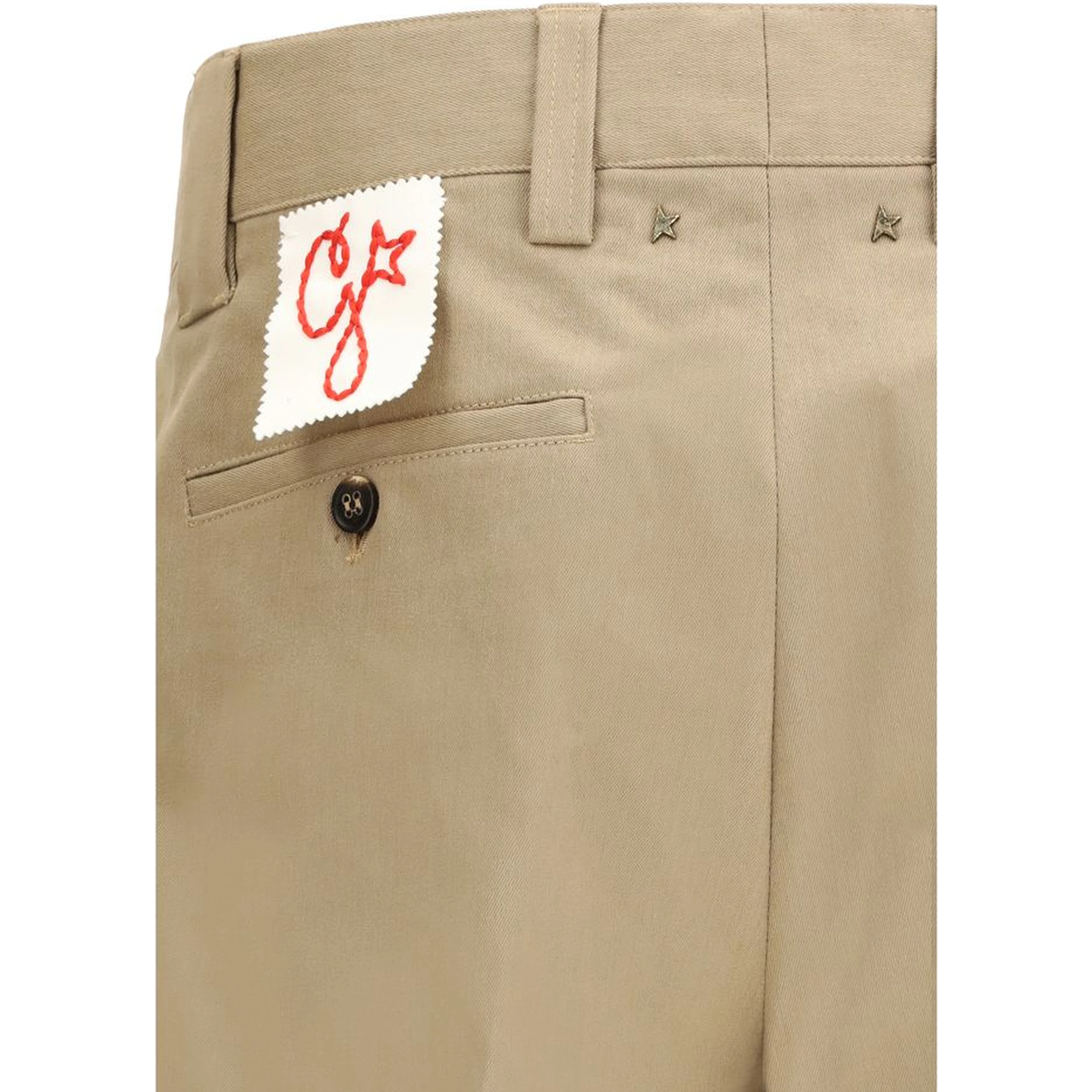 Bicolor Cotton Chino Pants